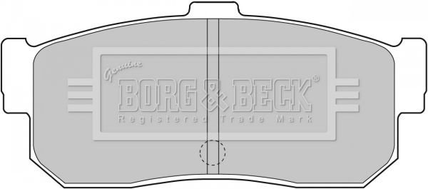 BORG & BECK stabdžių trinkelių rinkinys, diskinis stabdys BBP1834